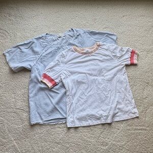Bundle of 2 XS Anthropologie Tees - Current Air Ringer & Bella Dahl Scoop Neck